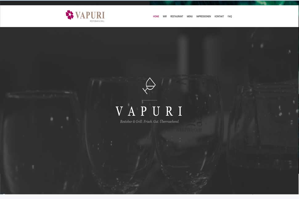 wordpress Homepage Gastronomie