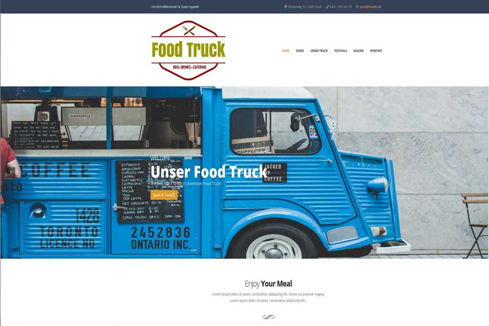 Food-Truck Homepage